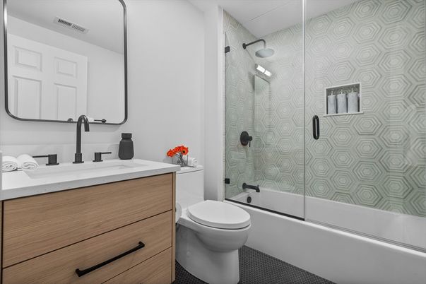 Bathroom, Glass Shower, Interior