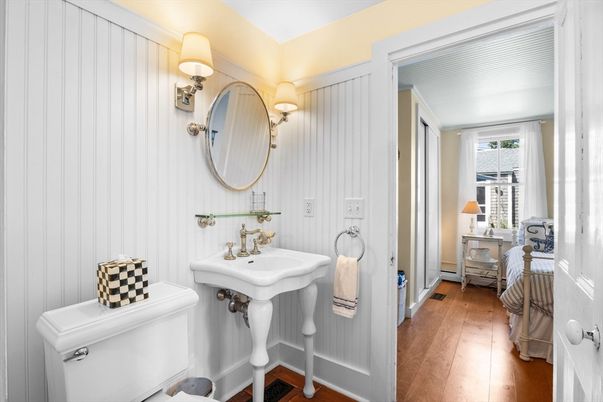 Bathroom, Interior, Wood Texture Flooring