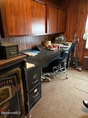 Home Office, Interior, Wooden Walls