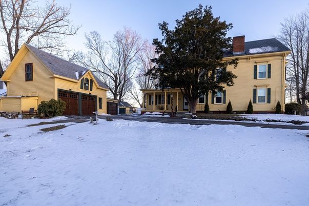 Attached, Backyard, Exterior, Facade, Farmhouse