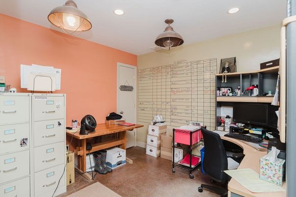 Home Office, Interior, Recessed Lighting