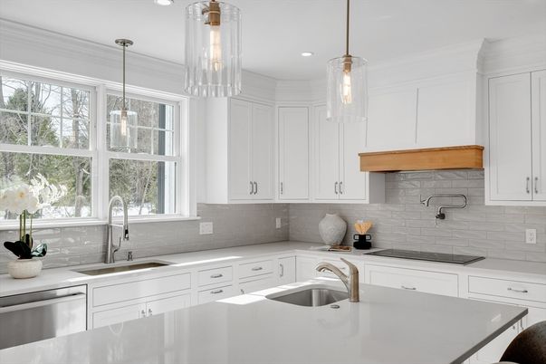 Interior, Kitchen, Pendant Lights, Recessed Lighting, Stainless Steel Appliances