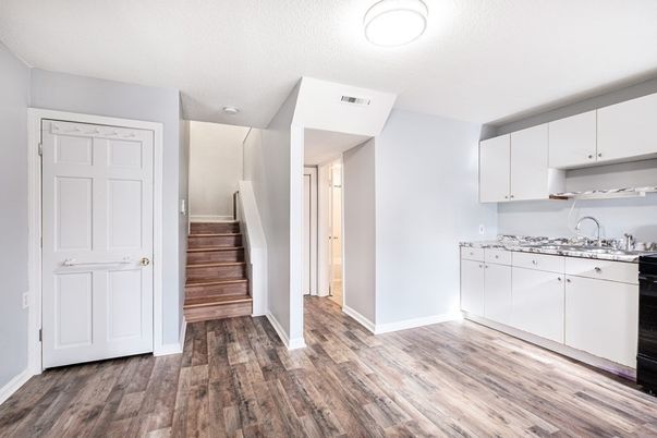 Interior, Kitchen, Wood Texture Flooring