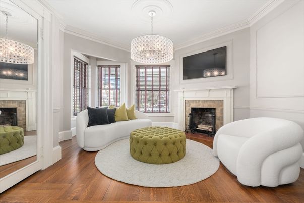 Chandelier, Fireplace, Interior, Living room, Pendant Lights, Wood Texture Flooring