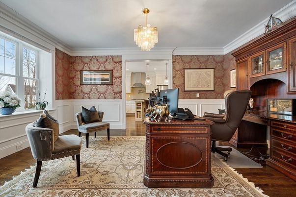 Chandelier, Home Office, Interior, Kitchen, Wood Texture Flooring