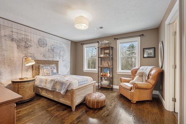 Bedroom, Interior, Wood Texture Flooring