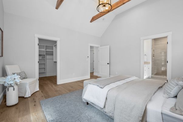 Bedroom, Interior, Wooden Beams, Wood Texture Flooring