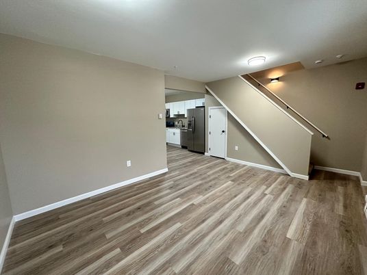 Empty room, Interior, Kitchen, Wood Texture Flooring