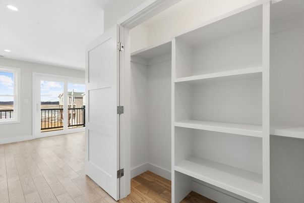 Interior, Recessed Lighting, Walk-in Closets, Water, Wood Texture Flooring