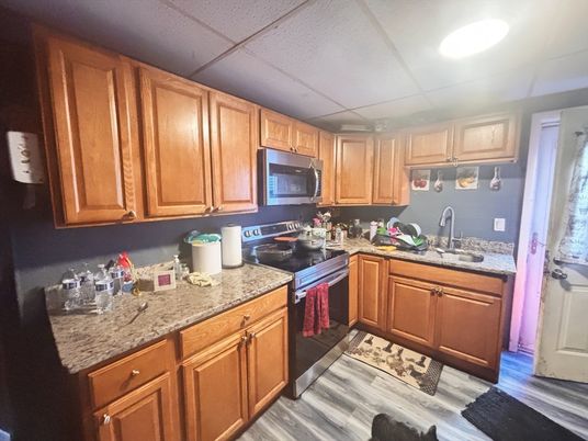 Interior, Kitchen, Wood Texture Flooring