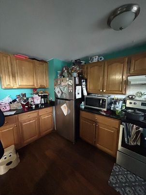 Interior, Kitchen, Wood Texture Flooring