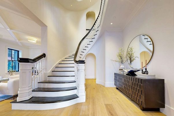 Interior, Pendant Lights, Recessed Lighting, Wood Texture Flooring