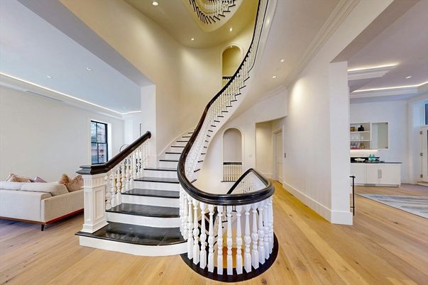 Interior, Pendant Lights, Recessed Lighting, Wood Texture Flooring