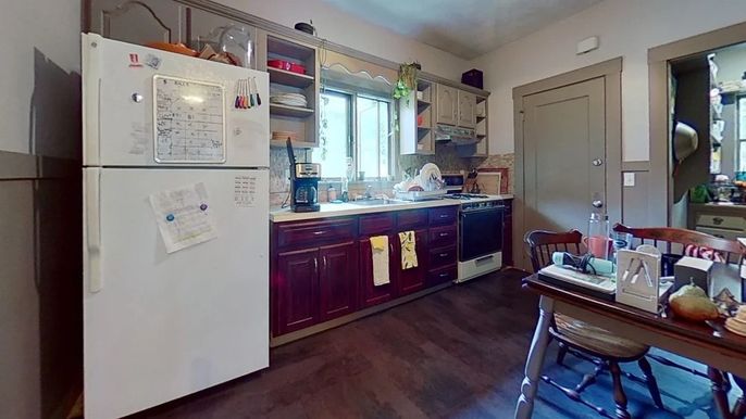 Interior, Kitchen, Wood Texture Flooring