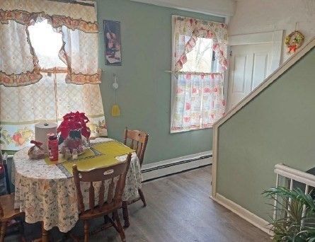 Dining room, Interior, Wood Texture Flooring