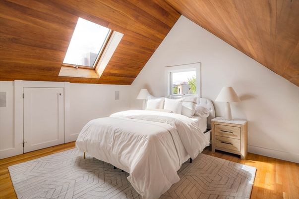Bedroom, Interior, Wooden Ceilings, Wood Texture Flooring
