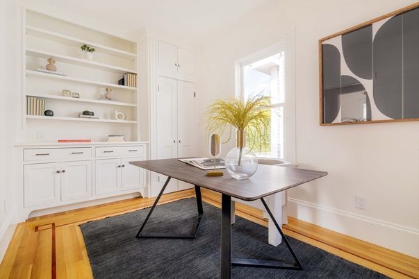 Home Office, Interior, Wood Texture Flooring