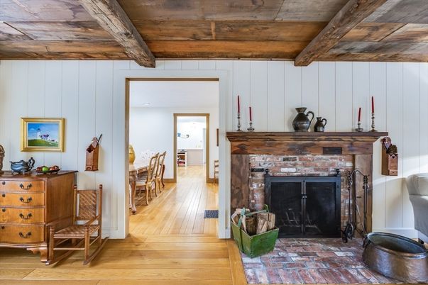 Fireplace, Interior, Wooden Beams, Wooden Ceilings, Wood Texture Flooring