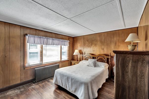 Bedroom, Interior, Wood Texture Flooring, Wooden Walls