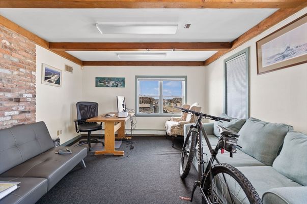 Home Office, Interior, Stone Walls, Wooden Beams
