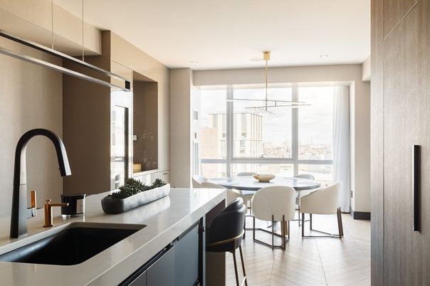 Dining room, Interior, Pendant Lights, Recessed Lighting