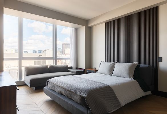 Bedroom, Interior, Wood Texture Flooring