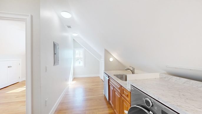 Interior, Kitchen, Wood Texture Flooring