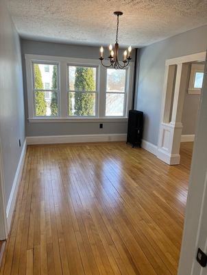 Chandelier, Empty room, Interior, Wood Texture Flooring