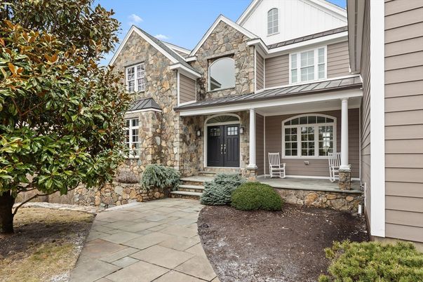 Exterior, Facade, Brick Traditional