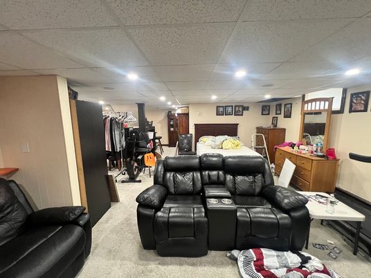 Home Theatre Room, Interior, Recessed Lighting