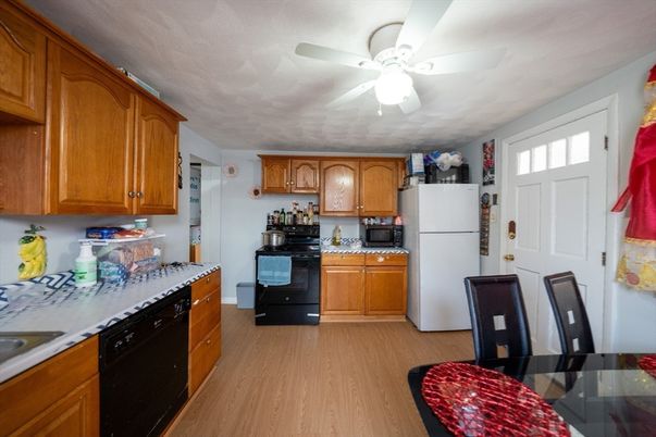 Interior, Kitchen, Wood Texture Flooring