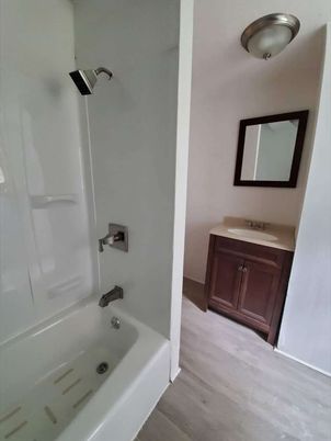 Bathroom, Interior, Wood Texture Flooring