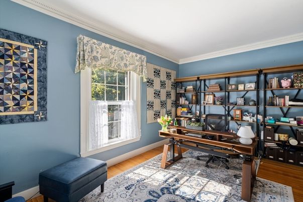 Home Office, Interior, Wood Texture Flooring