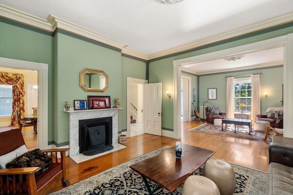 Fireplace, Interior, Living room, Wood Texture Flooring
