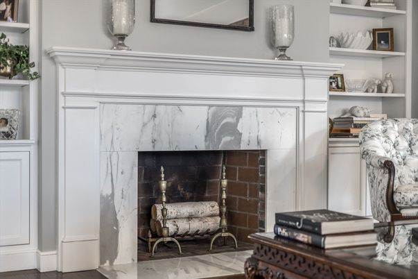 Fireplace, Interior, Piano