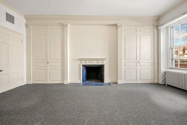 Empty room, Fireplace, Interior