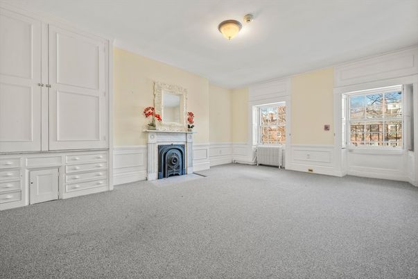 Empty room, Fireplace, Interior