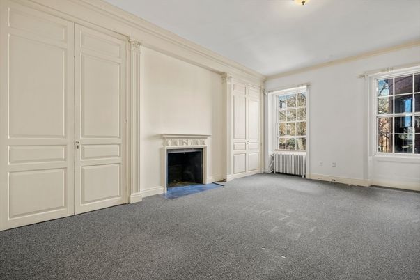 Empty room, Fireplace, Interior