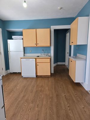Interior, Kitchen, Wood Texture Flooring