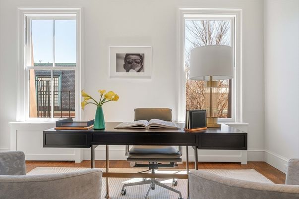 Home Office, Interior, Wood Texture Flooring