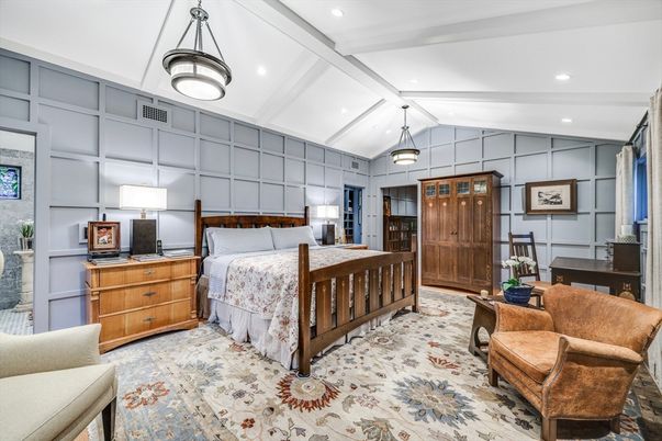 Bedroom, Interior, Pendant Lights, Recessed Lighting