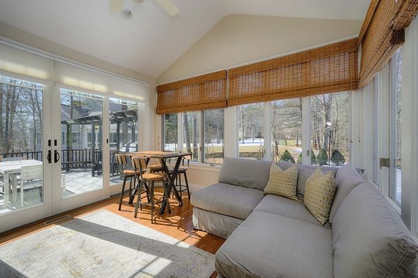 Dining room, Interior, Living room, Sun Room, Wood Texture Flooring