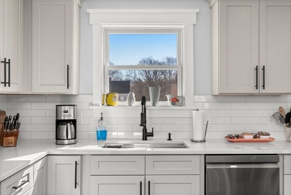 Dining room, Fireplace, Interior, Kitchen, Living room, Pendant Lights, Recessed Lighting, Stainless Steel Appliances, Wood Texture Flooring