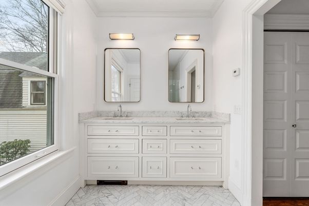 Bathroom, Dual Sink Vanities, Interior, Marble