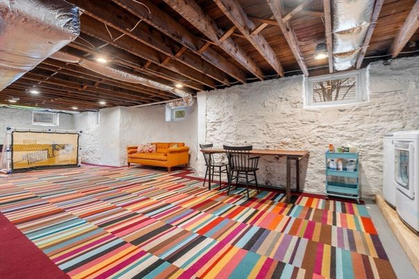Interior, Recessed Lighting, Stone Walls, Wooden Beams, Wooden Ceilings