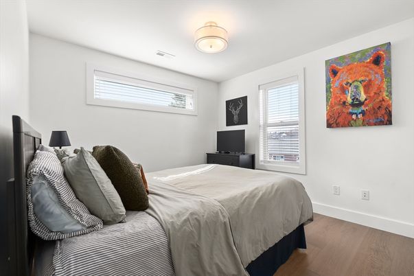 Bedroom, Interior, Wood Texture Flooring