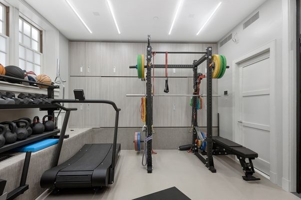 Fitness Equipment, Interior, Recessed Lighting