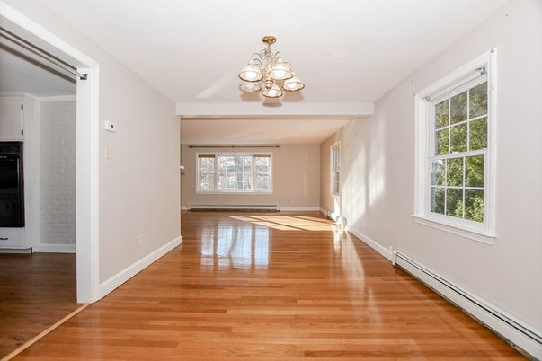 Chandelier, Empty room, Interior, Wood Texture Flooring
