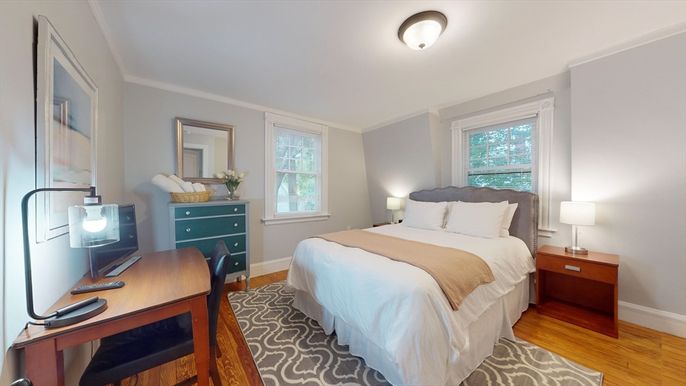 Bedroom, Interior, Wood Texture Flooring