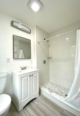 Bathroom, Interior, Wood Texture Flooring